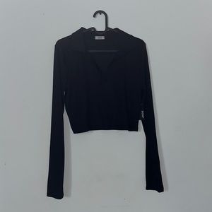 Comfortable Black Shirt, Crop Top